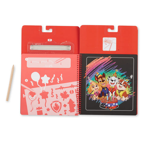 PAW PATROL CARNET SCRATCH ART MARSHALL (FR-DE-EN-ES)