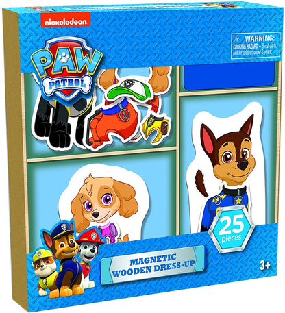 PAW PATROL COFFRET 4 PUZZLES MAGNETIQUES BOIS (FR-DE-EN-ES)