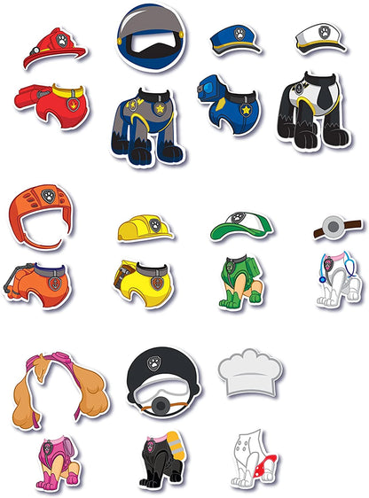 PAW PATROL COFFRET 4 PUZZLES MAGNETIQUES BOIS (FR-DE-EN-ES)