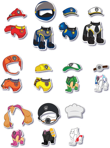 PAW PATROL COFFRET 4 PUZZLES MAGNETIQUES BOIS (FR-DE-EN-ES)