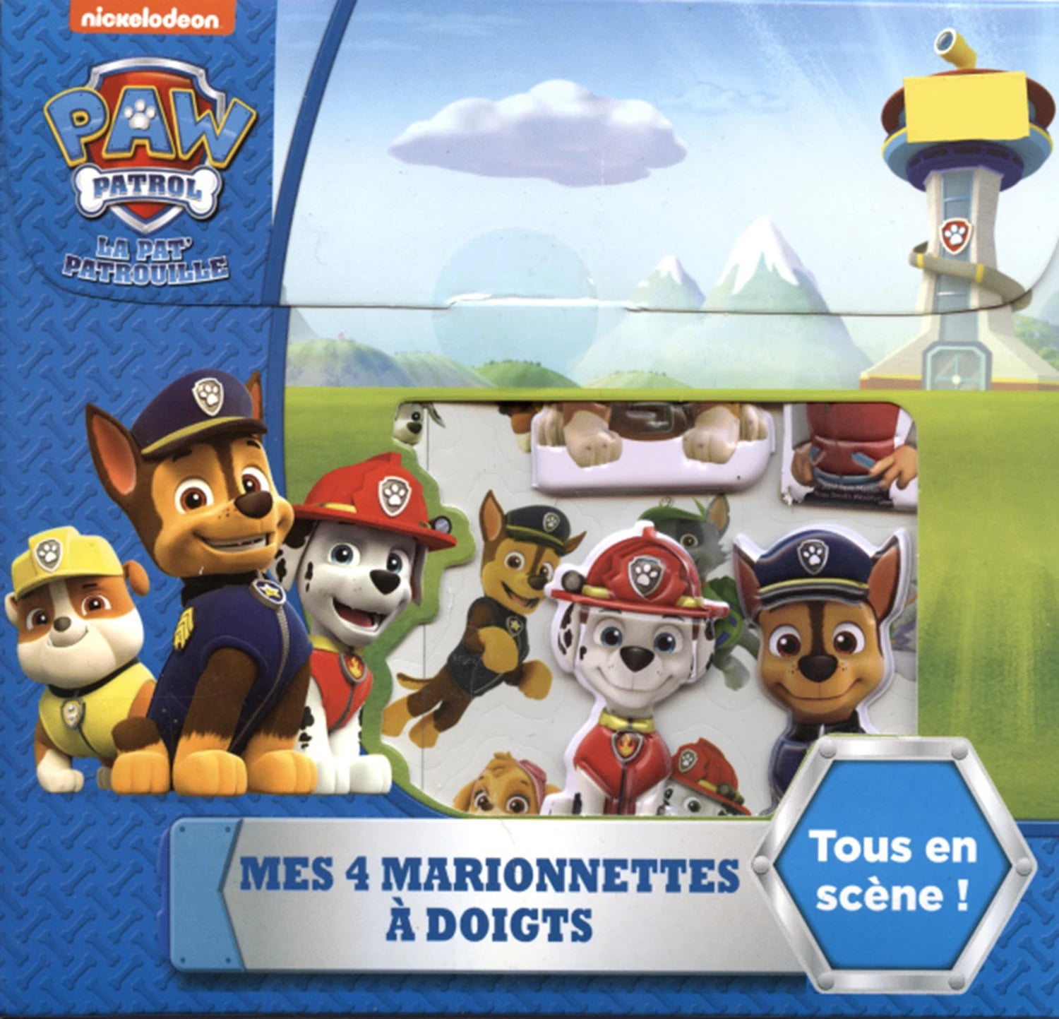 PAW PATROL 4 MARIONNETTES (FR-DE-EN-ES)