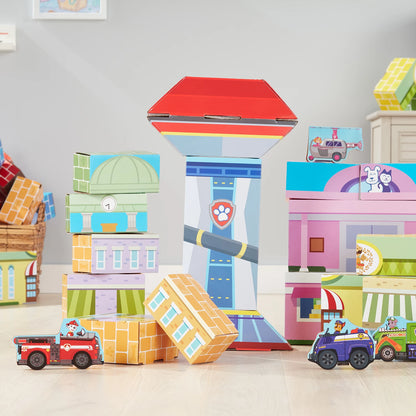 PAW PATROL BLOCS DE CONSTRUCTION BOIS - ADVENTURE BAY (FR-DE