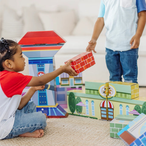 PAW PATROL BLOCS DE CONSTRUCTION BOIS - ADVENTURE BAY (FR-DE