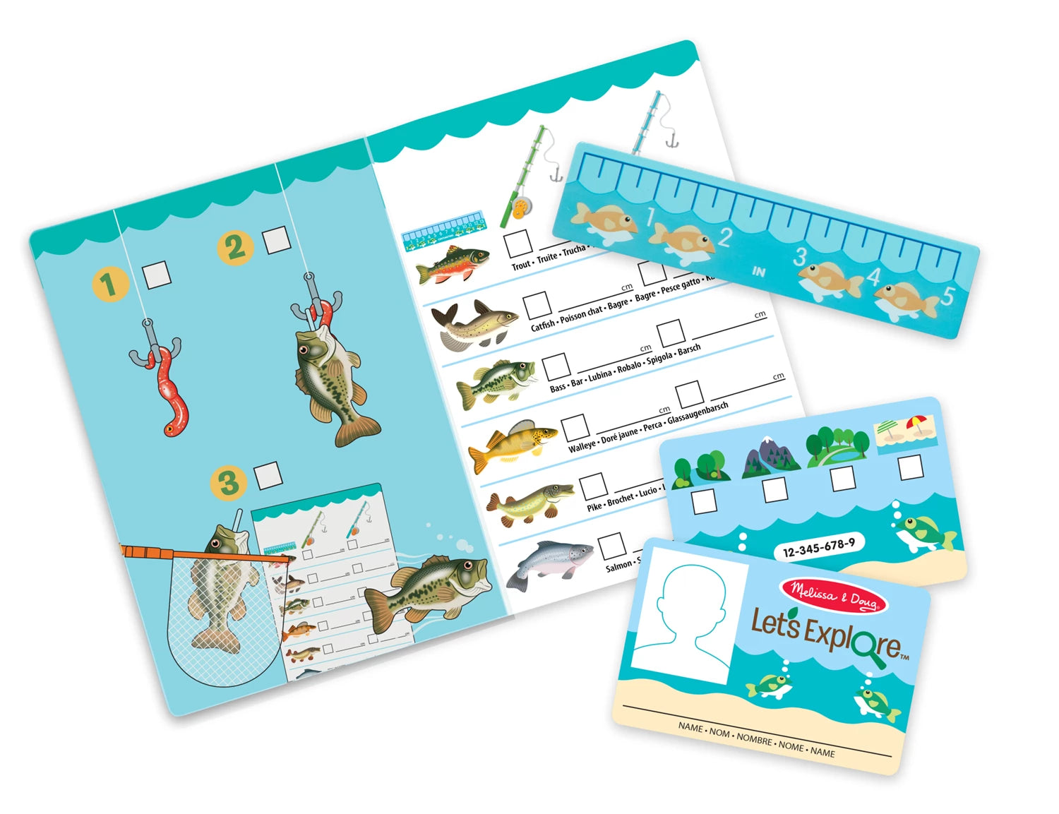 LET'S EXPLORE COFFRET UNE JOURNEE A LA PECHE (FR-DE-EN-ES)