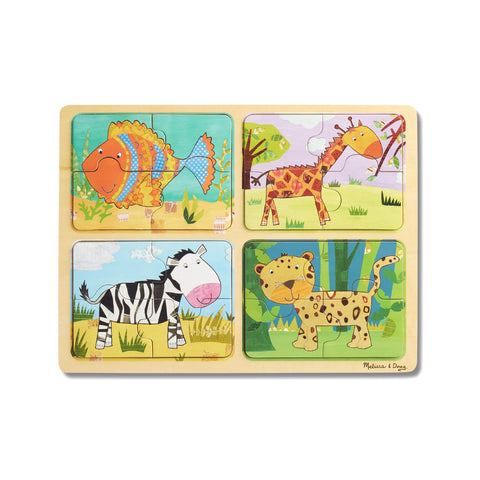 NATURAL PLAY HOLZPUZZLE - TIERMUSTER