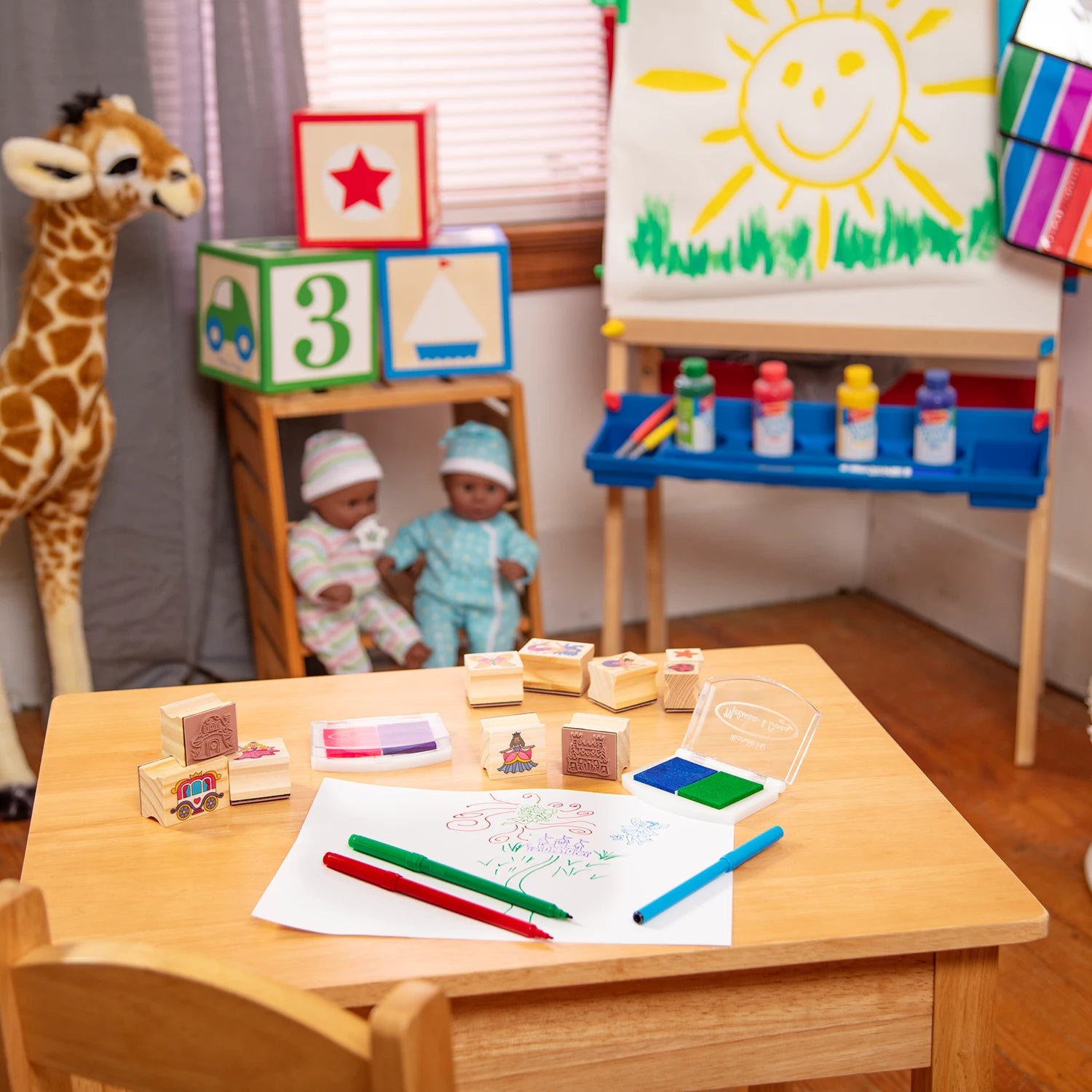 COFFRET BOIS TAMPONS LUXE CONTES DE FEES (FR-DE-EN-ES)