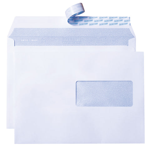 METTLER Couvert Fenster rechts C5 8064 100g,ultraweiss,Kleber 500 St.