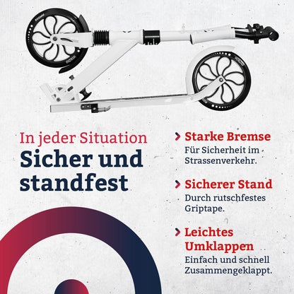 Motion Scooter | Road King 200mm | Weiss