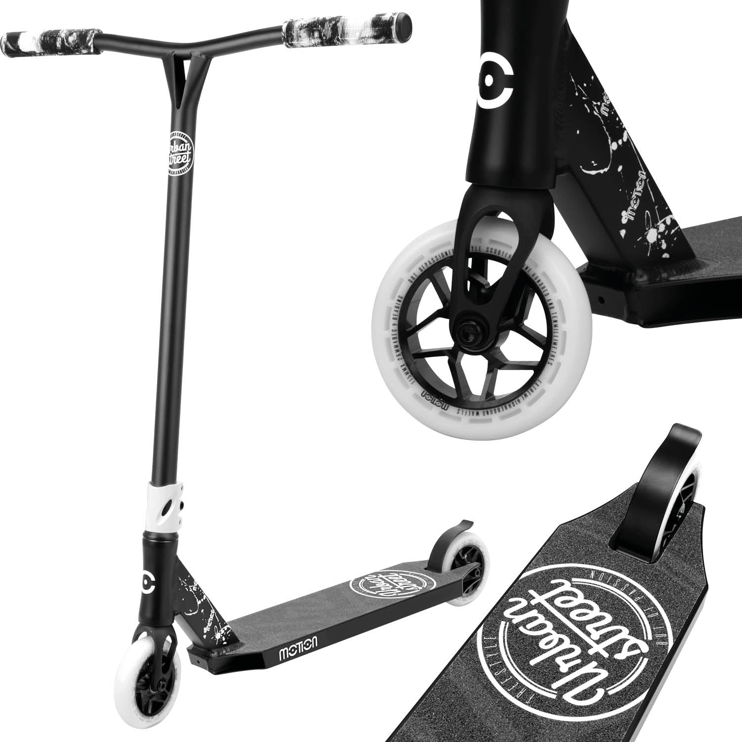 Motion Freestyle Scooter | Urban Extreme | Schwarz-weiss