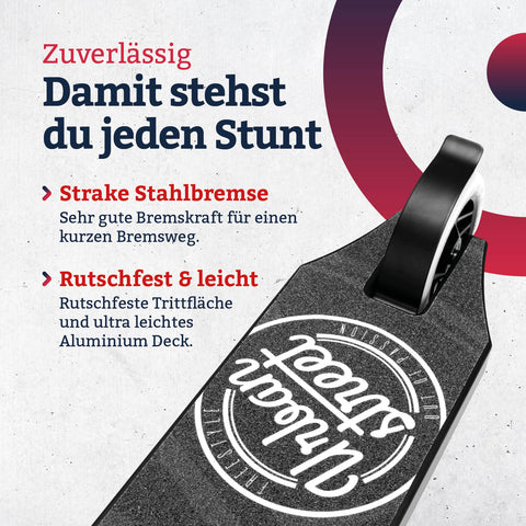 Motion Freestyle Scooter | Urban Extreme | Schwarz-weiss