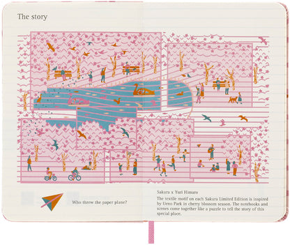 MOLESKINE Notizbuch SAKURA 9x14cm 56598851458 rosa, liniert, 192 Blatt, HC