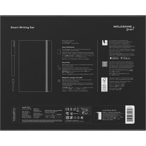 MOLESKINE Smart Writing Set Smart Pen+3 56598851571 schwarz, liniert, 176 Blatt