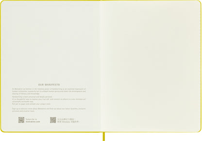 MOLESKINE Notizbuch Color 25x19cm 56598853056 gelb, liniert, 192 Blatt, HC