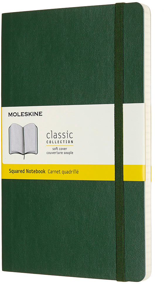 MOLESKINE Notizbuch SC L/A5 600035 kariert, myrtengrün, 240 S.