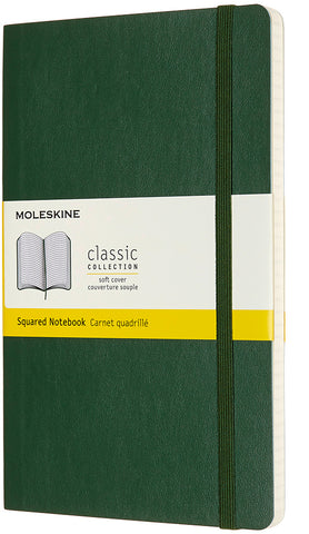 MOLESKINE Notizbuch SC L/A5 600035 kariert, myrtengrün, 240 S.
