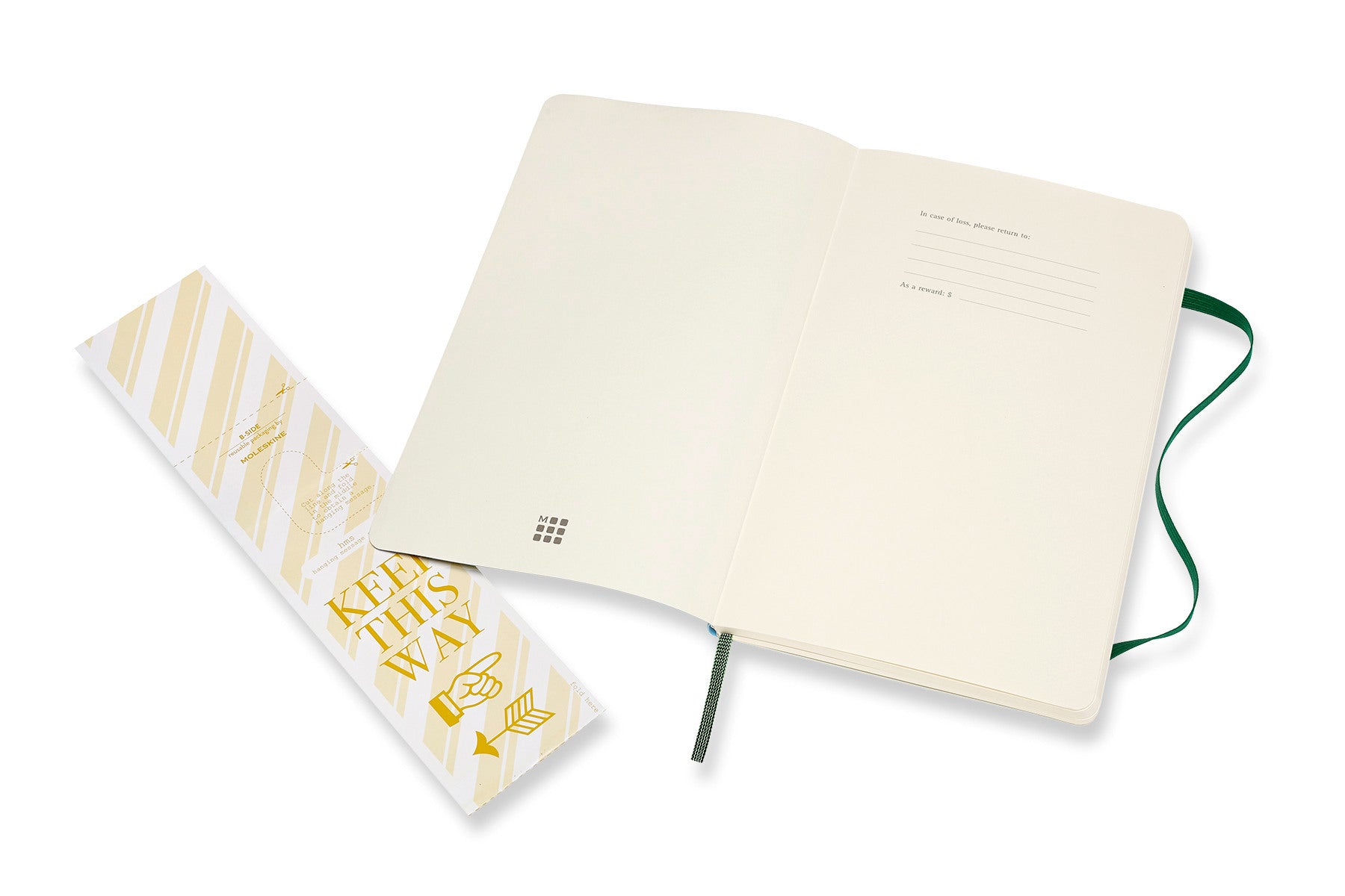 MOLESKINE Notizbuch SC L/A5 600042 gepunktet, myrtengrün, 240 S.