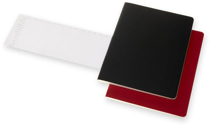 MOLESKINE Notizheft Karton A4 602503 liniert,BK/cranb.,120S. 2 Stk.