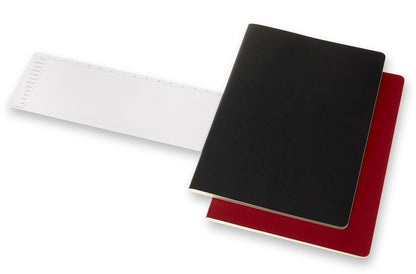 MOLESKINE Notizheft Karton A4 602527 liniert,BK/cranb.,120S. 2 Stk.