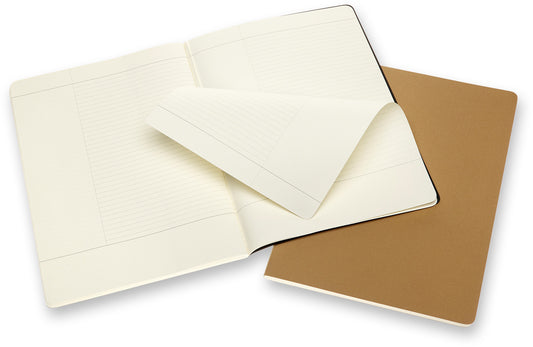 MOLESKINE Notizheft Karton A4 602534 liniert,BK/braun,160S. 2 Stk.