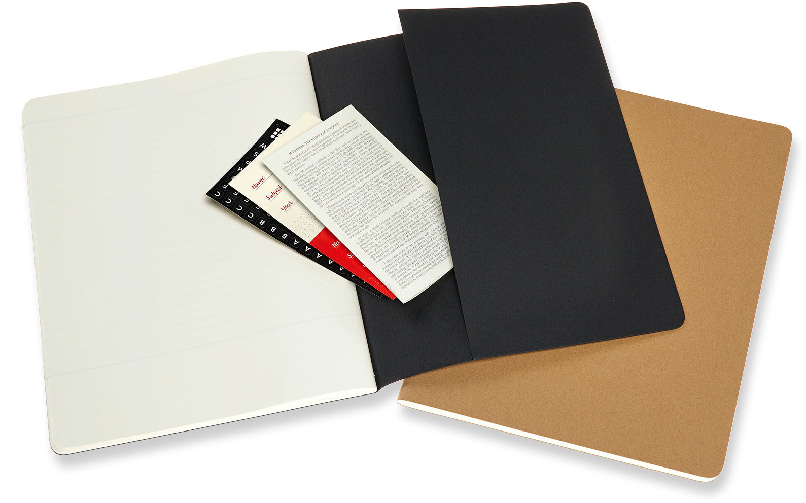 MOLESKINE Notizheft Studien XLarge 620282 liniert,schwarz,160B. 2 Stk.