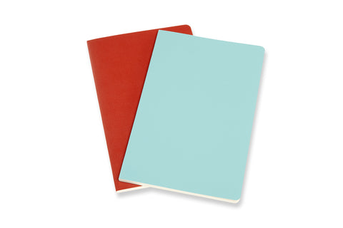 MOLESKINE Notizheft 2x 21x13cm 620527 liniert, korall/marine, 96 S.