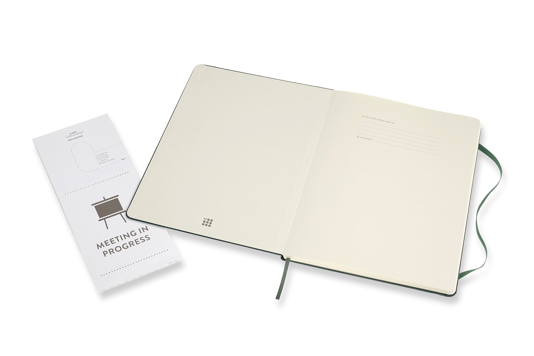 MOLESKINE Notizbuch Pro 25x1,5x19cm 620817 waldgrün, 192 Seiten