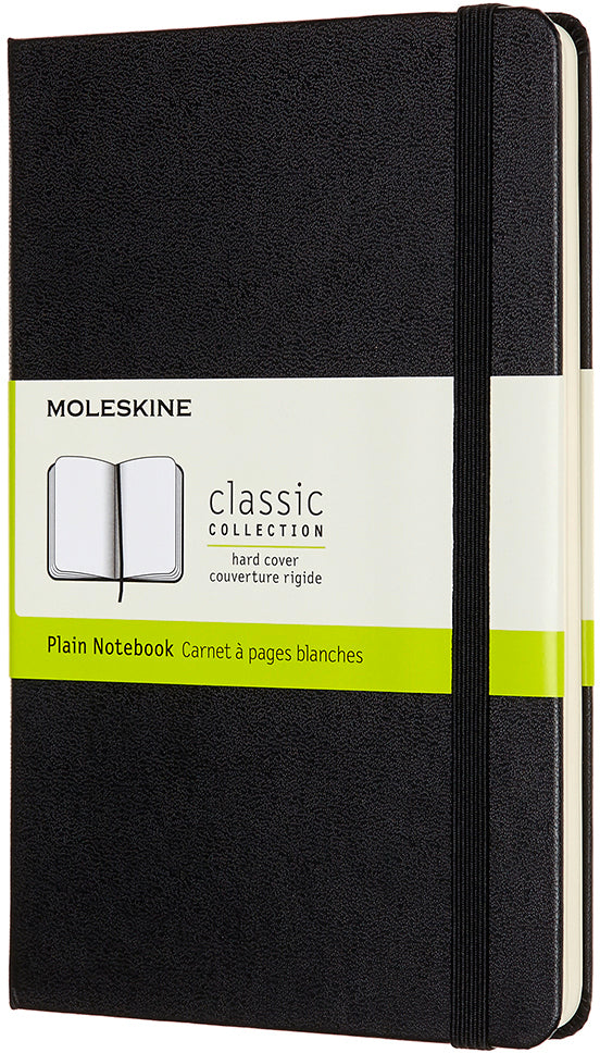 MOLESKINE Notizbuch Medium 18,2x11,8cm 626604 blanko, schwarz, 208 Seiten