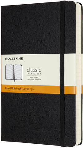 MOLESKINE Notizbuch HC L/A5 628004 liniert, schwarz, 400 Seiten