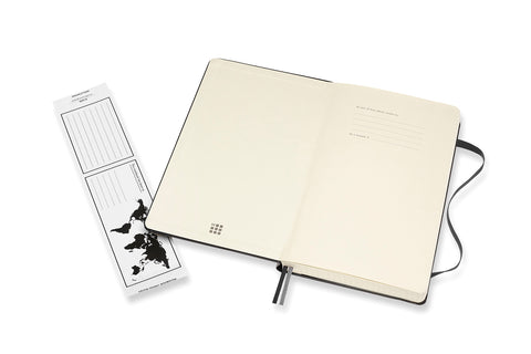 MOLESKINE Notizbuch HC L/A5 628011 kariert, schwarz, 400 Seiten