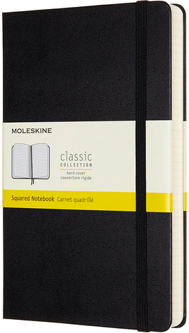 MOLESKINE Notizbuch HC L/A5 628011 kariert, schwarz, 400 Seiten