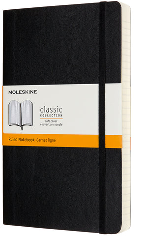 MOLESKINE Notizbuch SC L/A5 628042 liniert, schwarz, 400 Seiten