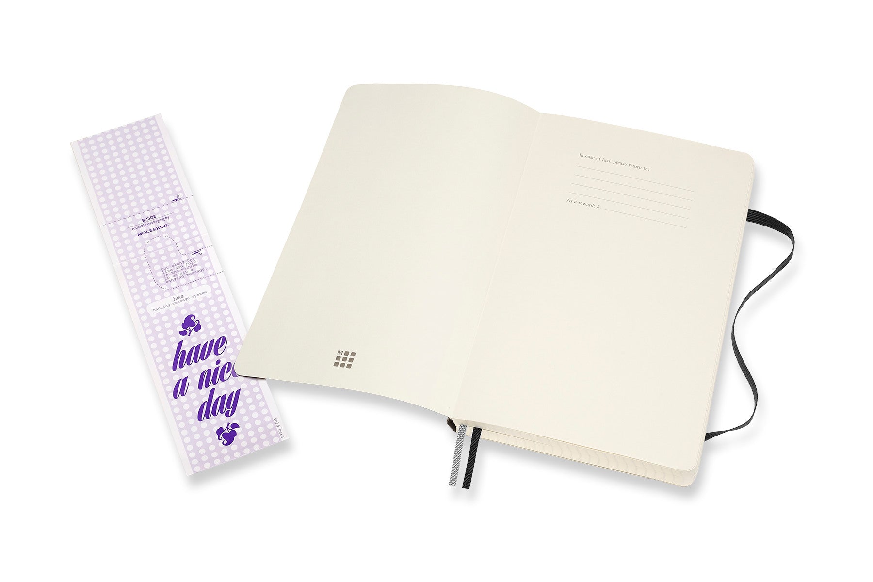 MOLESKINE Notizbuch SC L/A5 628059 kariert, schwarz, 400 Seiten