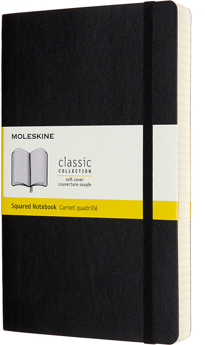 MOLESKINE Notizbuch SC L/A5 628059 kariert, schwarz, 400 Seiten