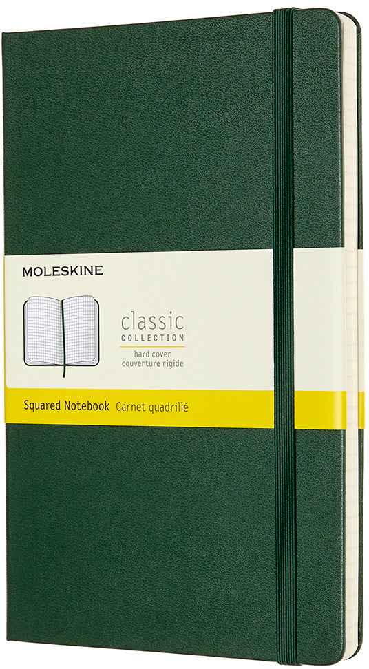 MOLESKINE Notizbuch HC L/A5 629087 kariert, myrtengrün, 240 S.