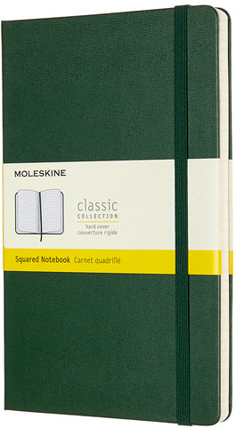 MOLESKINE Notizbuch HC L/A5 629087 kariert, myrtengrün, 240 S.