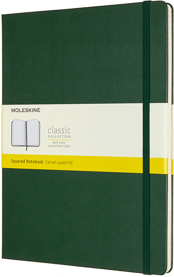 MOLESKINE Notizbuch XL HC 25x19cm 629124 kariert, myrtengrün, 192 S.