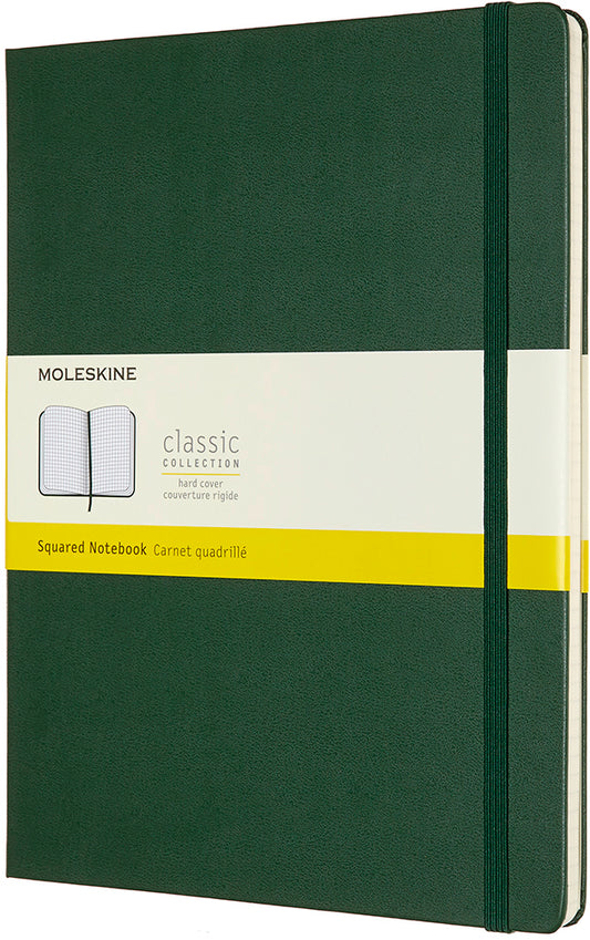 MOLESKINE Notizbuch XL HC 25x19cm 629124 kariert, myrtengrün, 192 S.