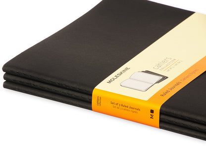 MOLESKINE Notizheft Cahier XL 25x19cm 705014 liniert, schwarz 3 Stück
