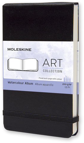 MOLESKINE Aquarell-Skizzenbuch A6 705601 blanko schwarz