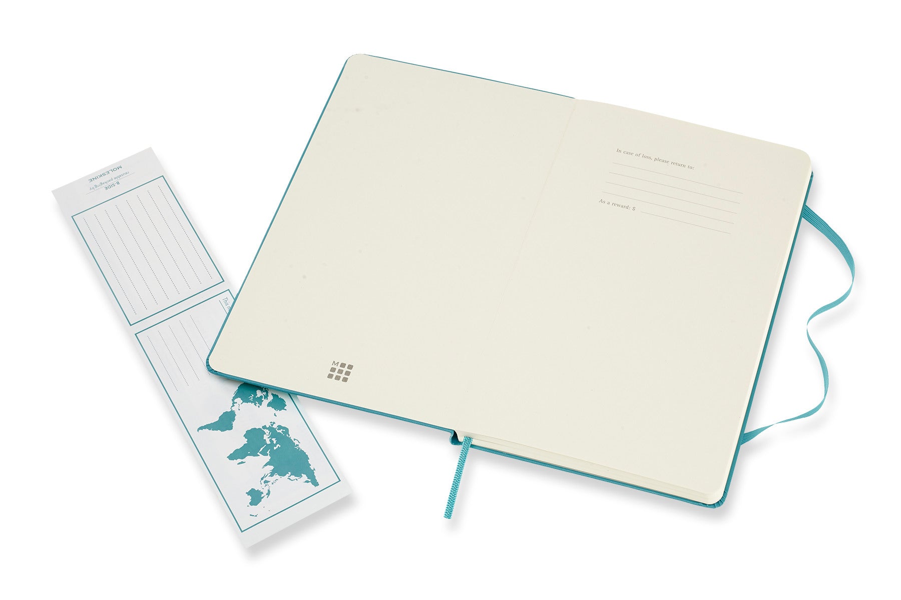 MOLESKINE Notizbuch L/A5 715383 Blanko, HC, Riff Blau