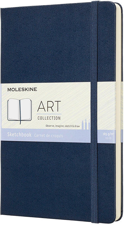 MOLESKINE Skizzenbuch L/A5 715611 165g, HC, Saphir