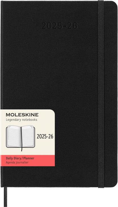 MOLESKINE Tageskalender 25/26 8056999275365 18M HC schwarz 13x21cm