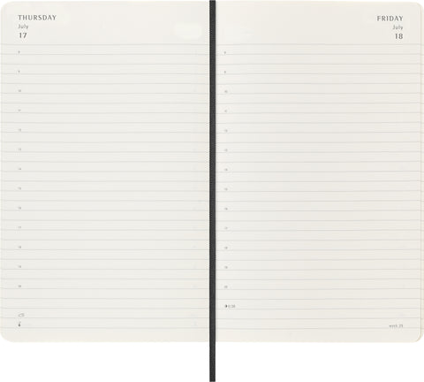 MOLESKINE Tageskalender 25/26 8056999275372 18M SC schwarz 13x21cm