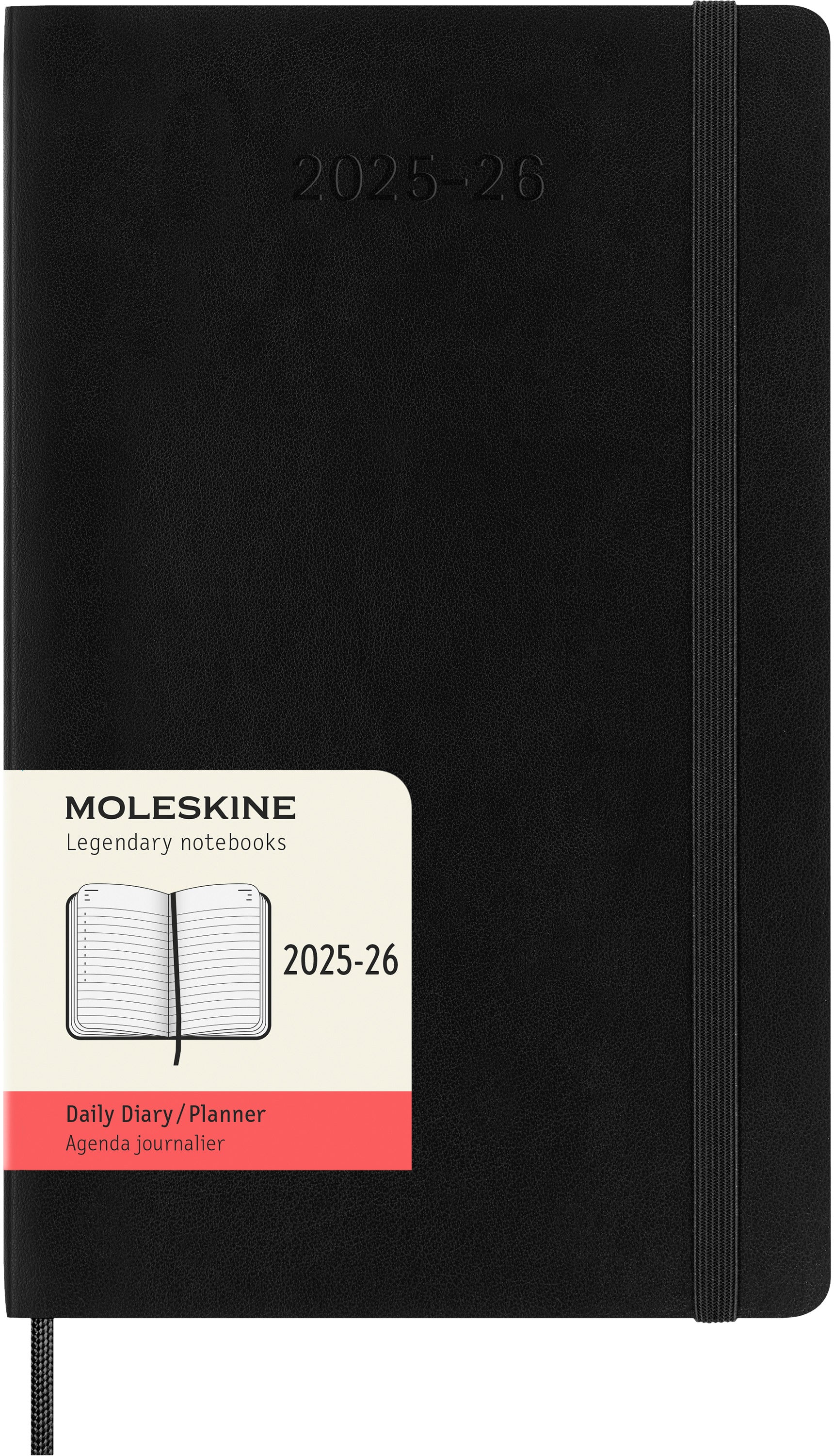 MOLESKINE Tageskalender 25/26 8056999275372 18M SC schwarz 13x21cm