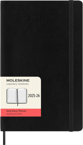 MOLESKINE Tageskalender 25/26 8056999275372 18M SC schwarz 13x21cm