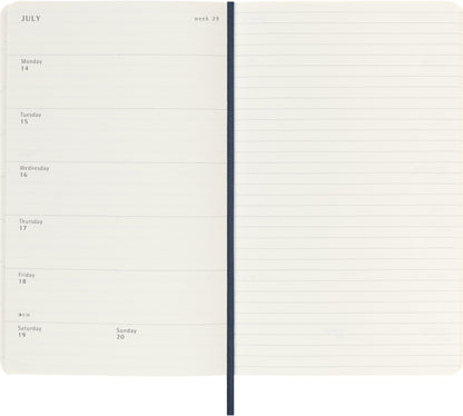 MOLESKINE Wochen-Notizkalender 25/26 8056999275419 18M liniert SC saphir 13x21cm