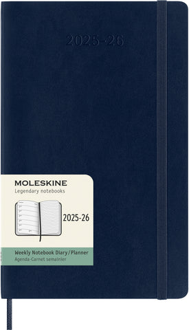 MOLESKINE Wochen-Notizkalender 25/26 8056999275419 18M liniert SC saphir 13x21cm