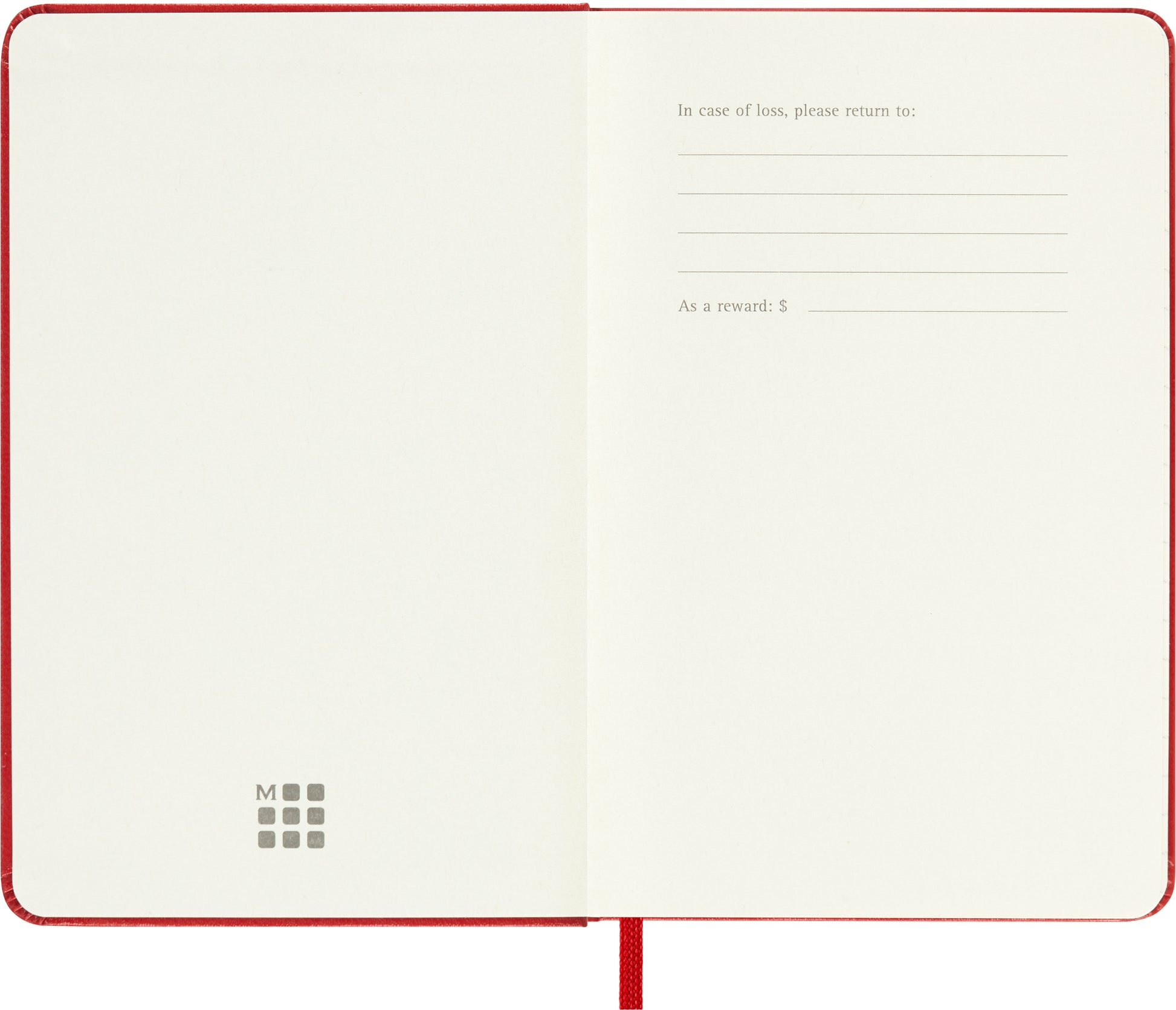 MOLESKINE Wochen-Notizkalender 25/26 8056999275457 18M liniert HC rot 9x14cm