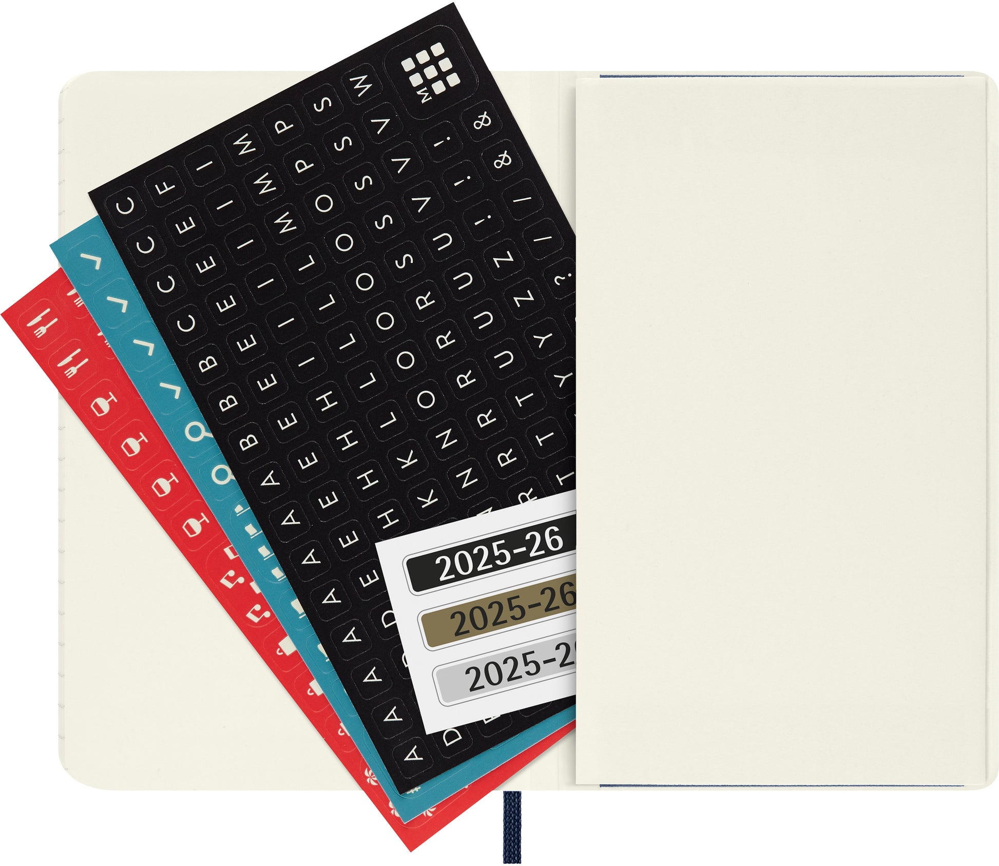 MOLESKINE Wochen-Notizkalender 25/26 8056999275464 18M liniert SC saphir 9x14cm