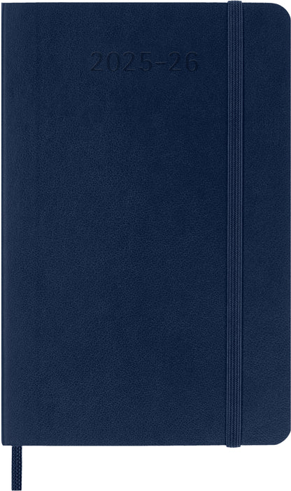 MOLESKINE Wochen-Notizkalender 25/26 8056999275464 18M liniert SC saphir 9x14cm